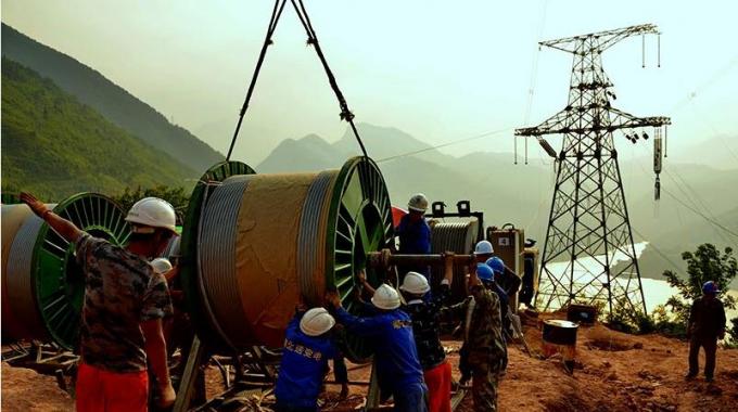 500千伏盤龍一回長江巴東跨越段改造進(jìn)入放線階段