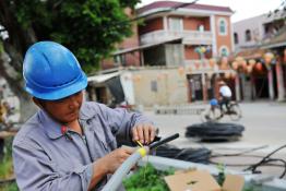 晉江供電：加速線(xiàn)路改造