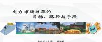 電力市場改革的目標(biāo)、路徑與手段