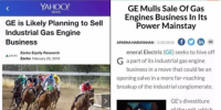 聚焦｜GE“可能計(jì)劃出售工業(yè)燃?xì)鈨?nèi)燃機(jī)”的背后：工業(yè)大拿齊“瘦身”！