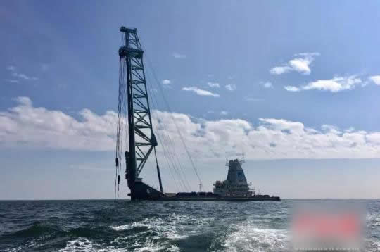 中廣核陽江南鵬島海上風(fēng)電項(xiàng)目樁基工程開工