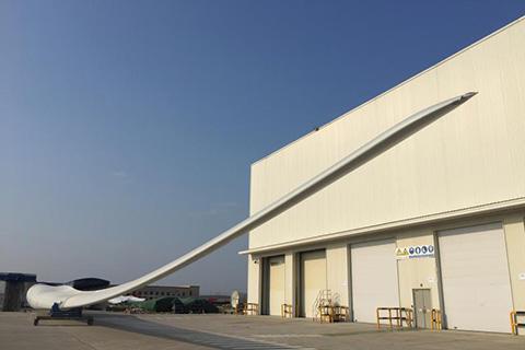 我國(guó)研制成功海陸兩用風(fēng)電葉片