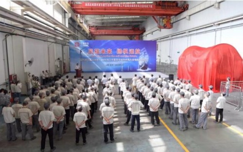 國(guó)內(nèi)最大功率海上半直驅(qū)永磁同步風(fēng)力發(fā)電機(jī)成功下線！