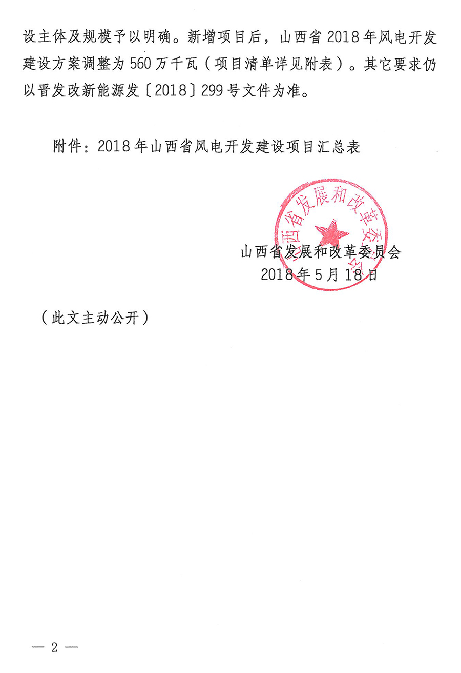重磅！560萬(wàn)千瓦！山西省2018年度風(fēng)電開發(fā)建設(shè)方案發(fā)布?。ǜ酵暾?xiàng)目清單）