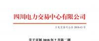 四川開展2018年7月第二周富余電量交易 電量總需求3.01億千瓦時(shí)