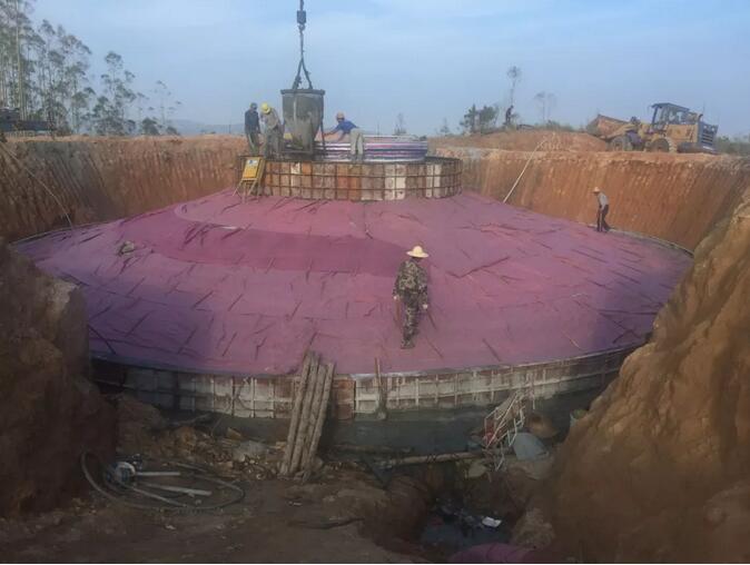 霞浦馬耳山風(fēng)電場(chǎng)項(xiàng)目完成全部風(fēng)機(jī)基礎(chǔ)澆筑任務(wù)