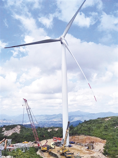 福建漳平紅尖山風(fēng)電場(chǎng)組預(yù)計(jì)年底完工