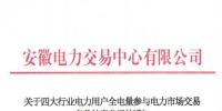 安徽補(bǔ)充公示94家四大行業(yè)電力用戶全電量參與電力市場交易名單