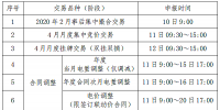 貴州電力交易中心2020年3月電力市場(chǎng)化交易時(shí)間安排