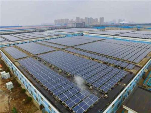 國內最大自發(fā)自用平價上網的屋頂分布式光伏項目全額并網